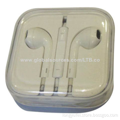 Colorful Earphones for iPhone 5 with Crystal Box